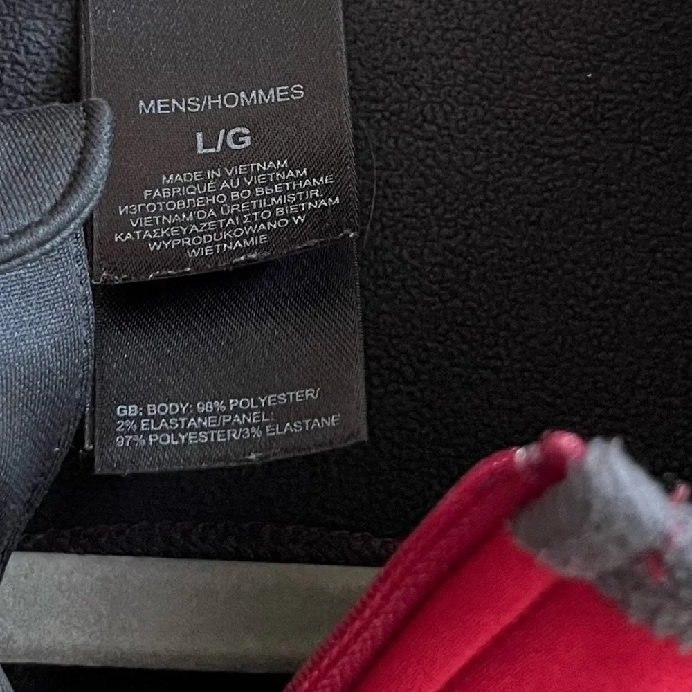 The North Face | Red and Gray 1/2 Zip Flashdry Performance Jacket